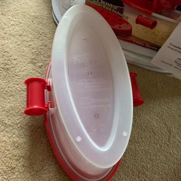 Microwave Pasta Boat Tele Brands Pasta Cooker - Picture 4 of 6